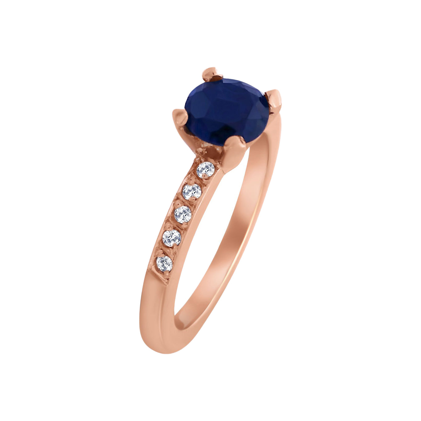 Anqas - Anillo de Compromiso en Oro Rosado 18k