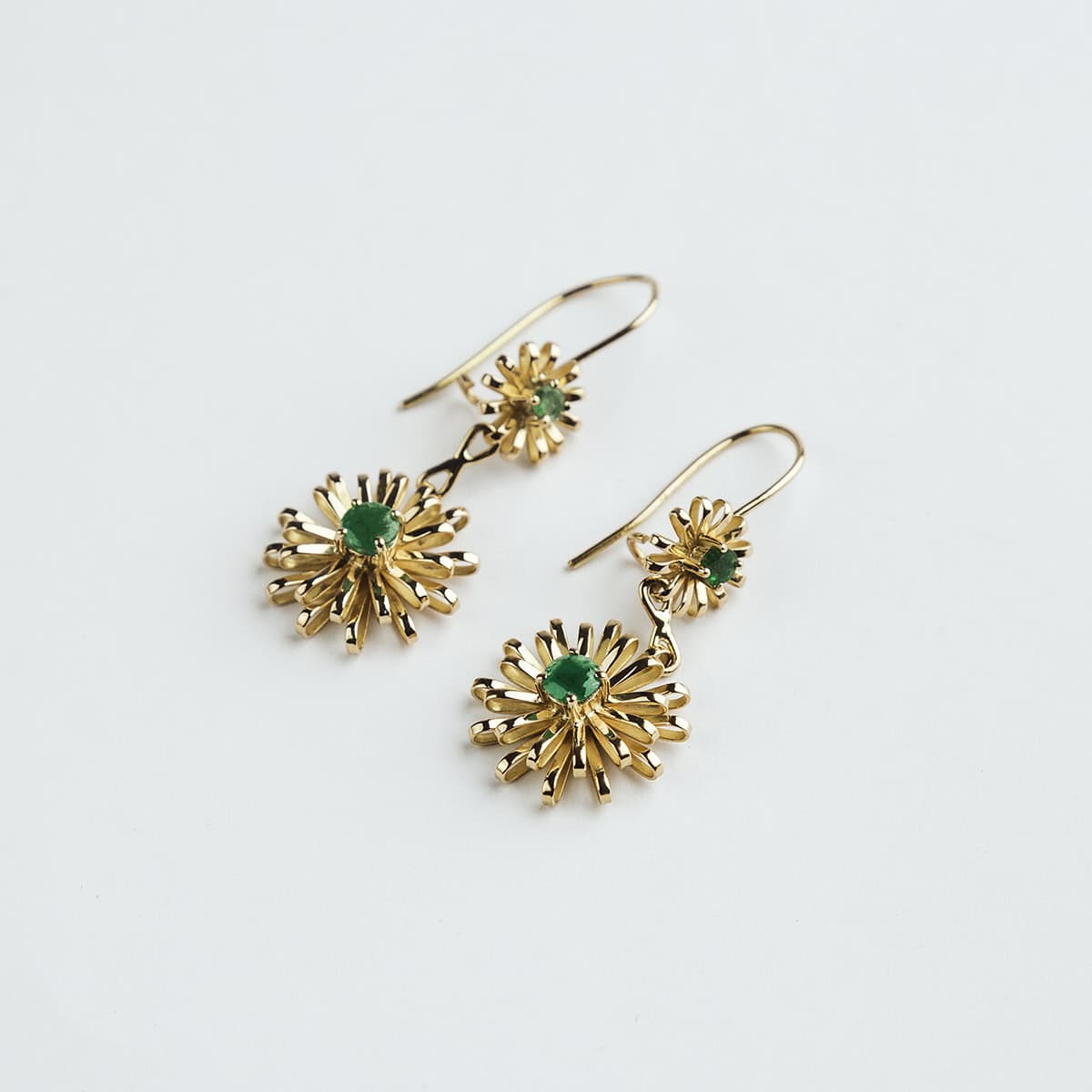 Sallqa T'ika - Aretes en Oro Amarillo 18k