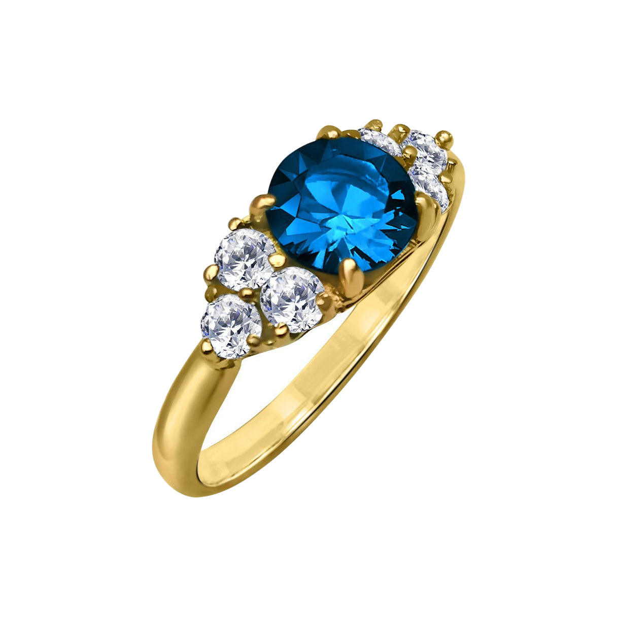 Anqas Killa - 18k Yellow Gold Engagement Ring