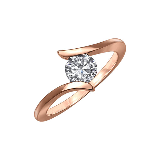 Wayralia - 18k Rose Gold Engagement Ring