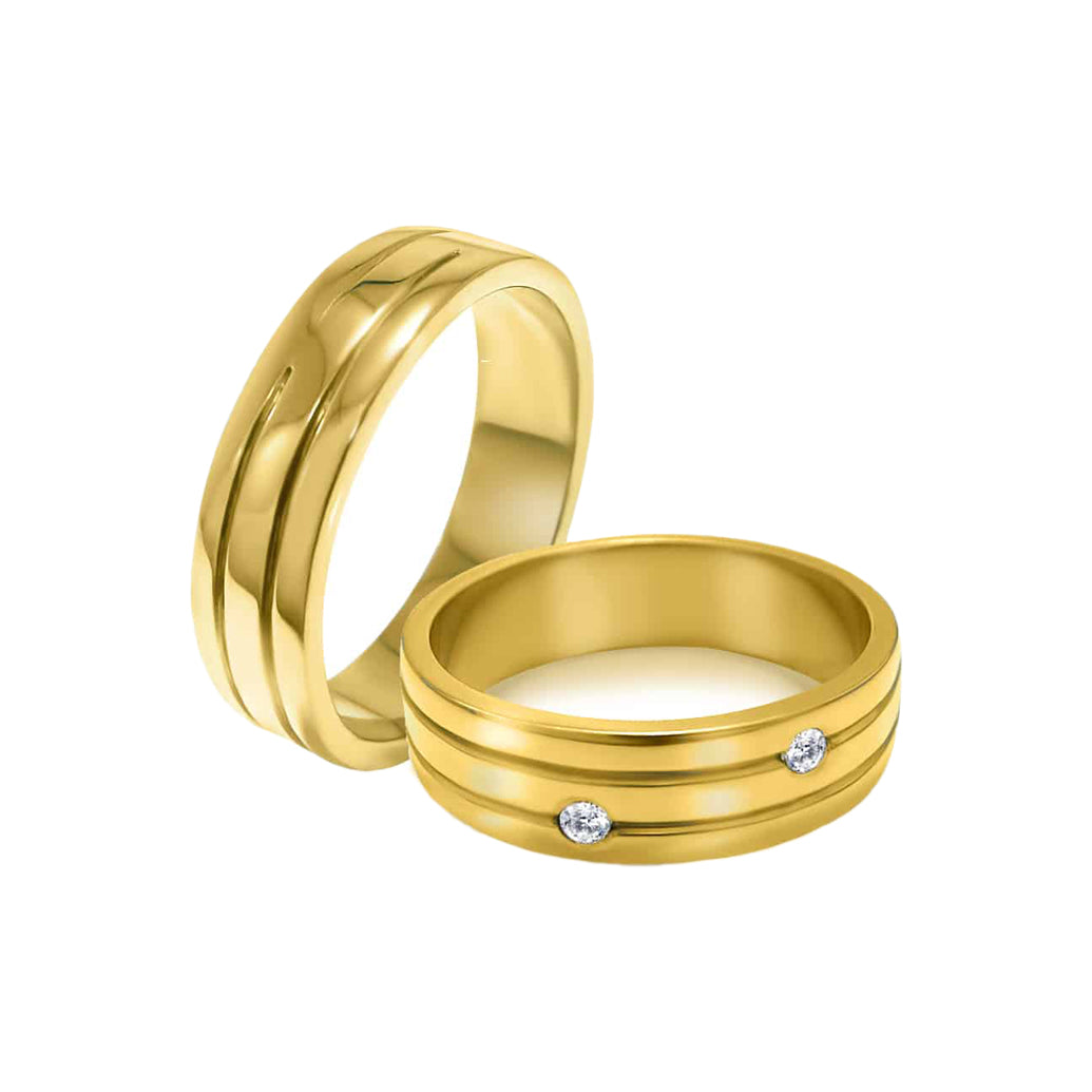 Tukuy Munakuq  - Aros de Matrimonio en Oro Amarillo 18k