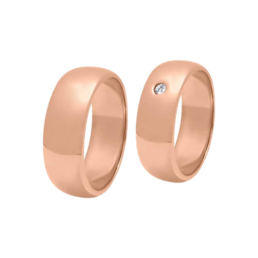 Killa Waskha - 18k Rose Gold Wedding Rings