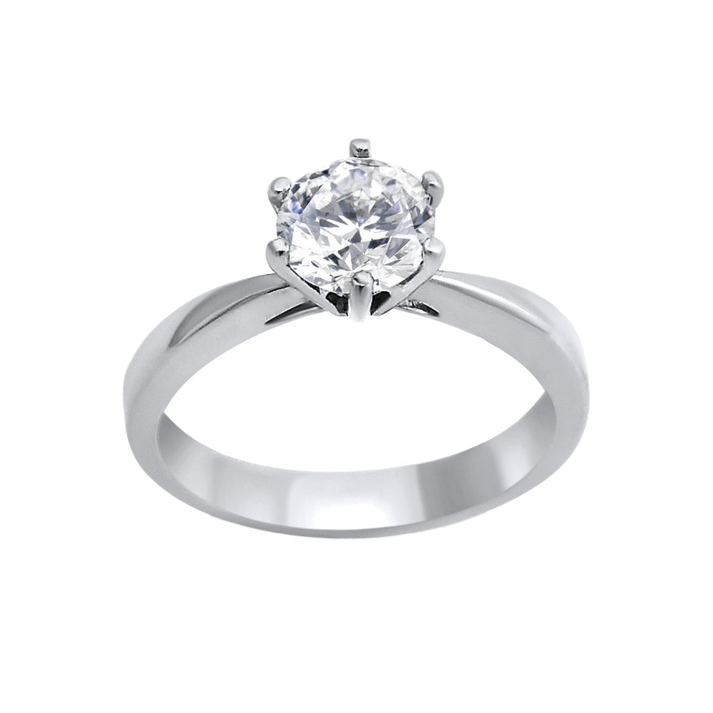 Sapa T'ika - Anillo de Compromiso en Oro Blanco 18k