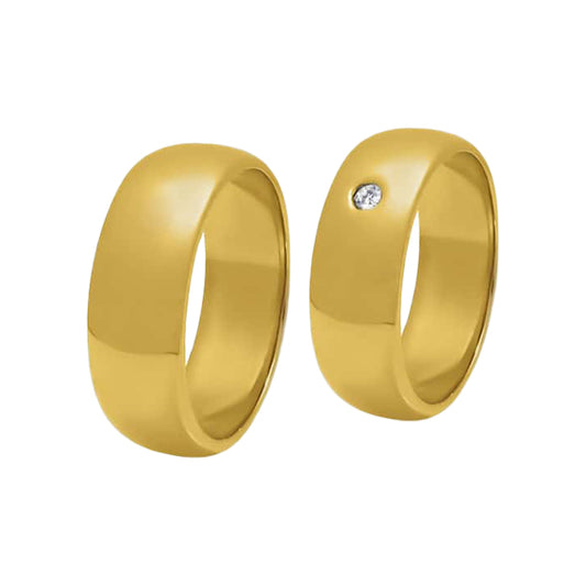 Killa Waskha - 18k Yellow Gold Wedding Rings