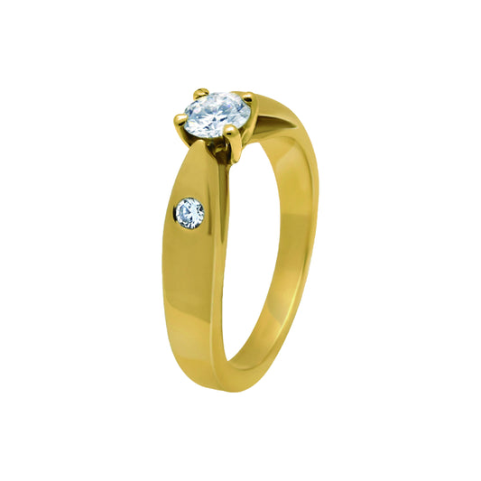 Sonqollay - 18k Yellow Gold Engagement Ring