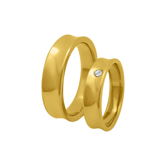 Waylluy - 18k Yellow Gold Wedding Rings