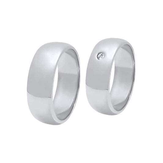 Killa Waskha - 18k White Gold Wedding Rings